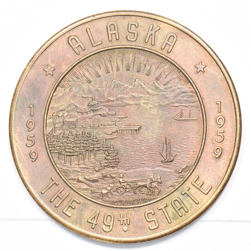 1959 Alaska Statehood Souvenir Medal / Trade Token $1.00 P1912070