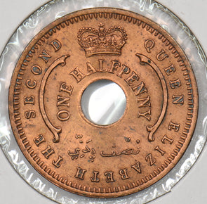 Nigeria 1959 1/2 Penny P290416 combine shipping2