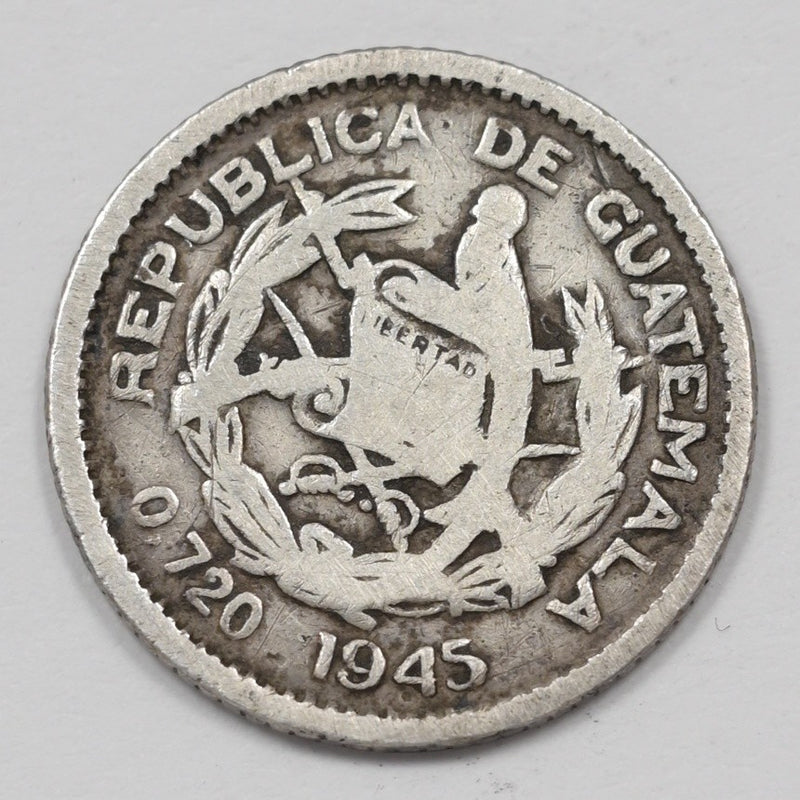 Guatemala 1945 Republic 5 Centavos Silver P1513570