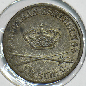 Denmark 1842 1 1/4 Schilling P490039 combine shipping1
