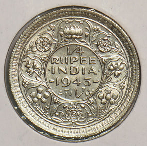 India British 1943 1/4 Rupee P290355 combine shipping2