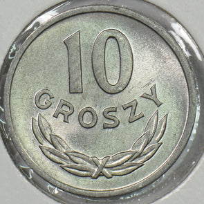 Poland 1968 10 Groszy Choice BU Eagle P190578 combine shipping1