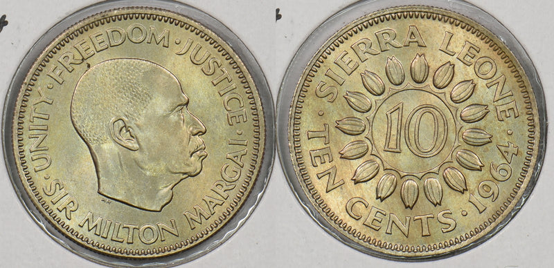 Sierra Leone 1964 10 Cents P190292 combine shipping0