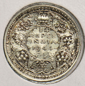 British India 1944 1/4 Rupee P290296 combine shipping2