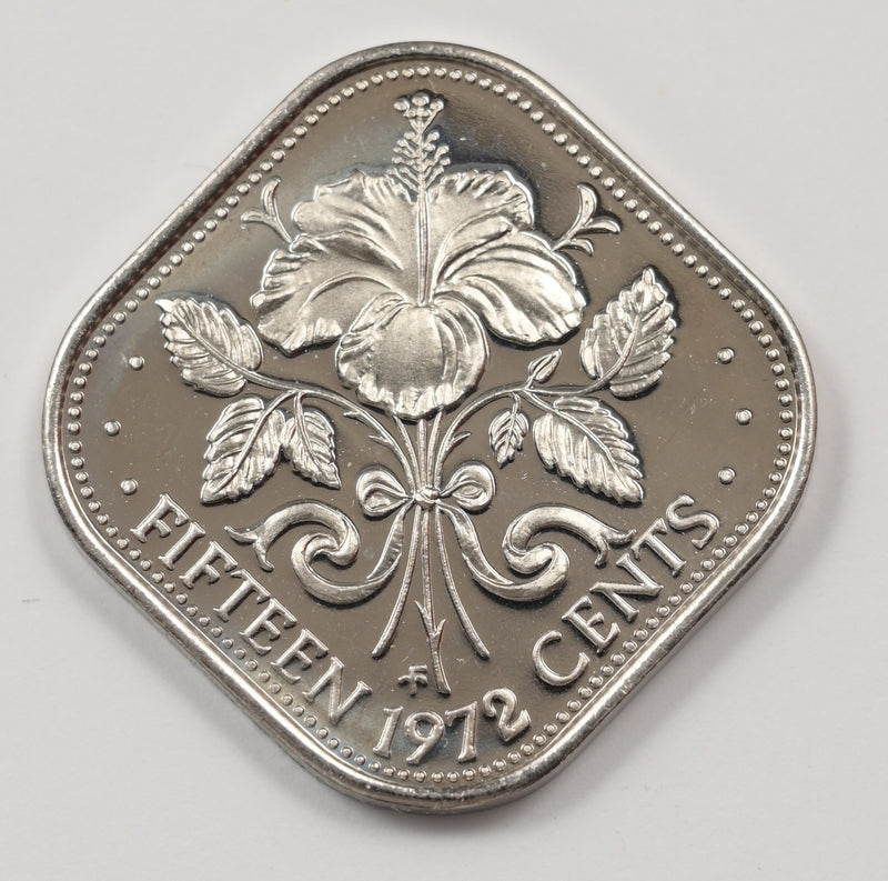 Bahamas 1972-FM Elizabeth II 15 Cents Proof P9040340