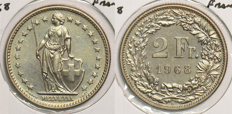 Switzerland 1968 2 Francs animal P150051 combine shipping0