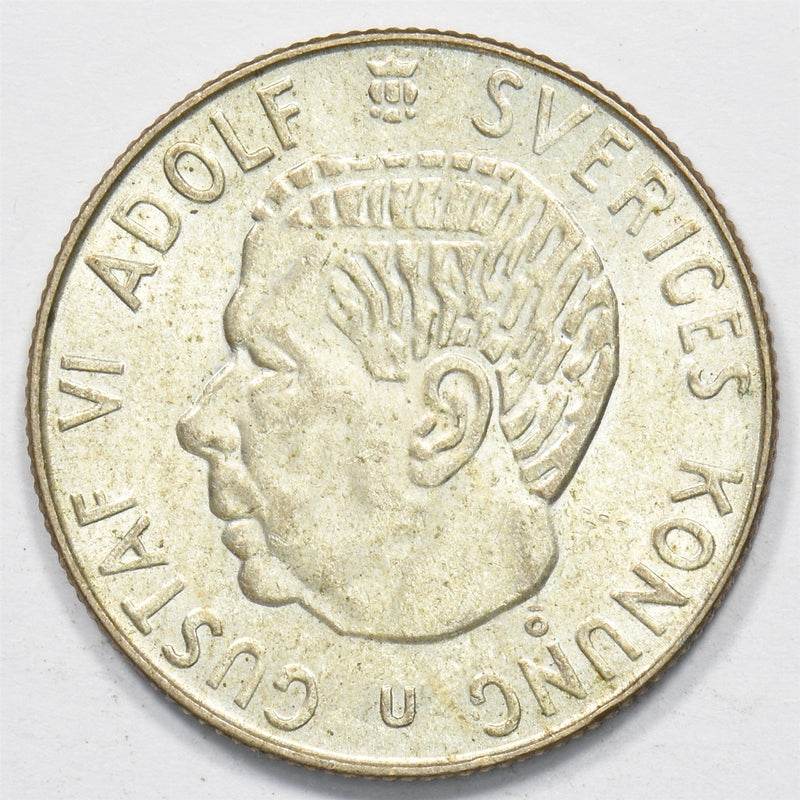 Sweden 1964-U Gustaf VI Adolf Krona Silver P1510280