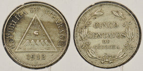 Nicaragua 1912 H 5 Centavos P290371 combine shipping0
