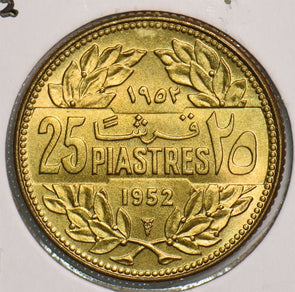Lebanon 1952 25 Piastres P290316 combine shipping2