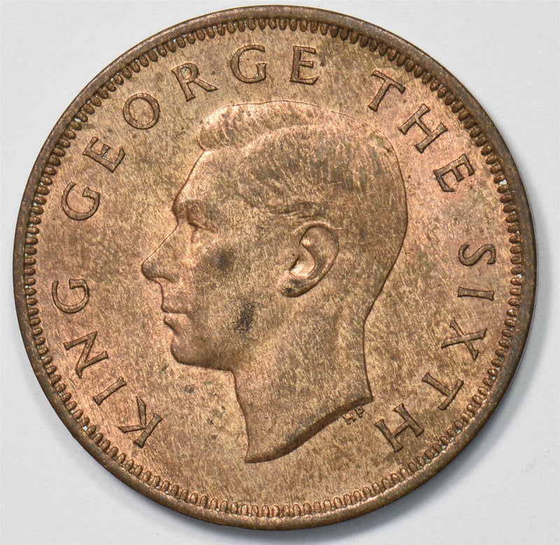 New Zealand 1949 1/2 Penny George VI P903511 combine shipping0