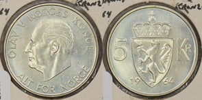 Norway 1964 5 Kroner P290370 combine shipping0