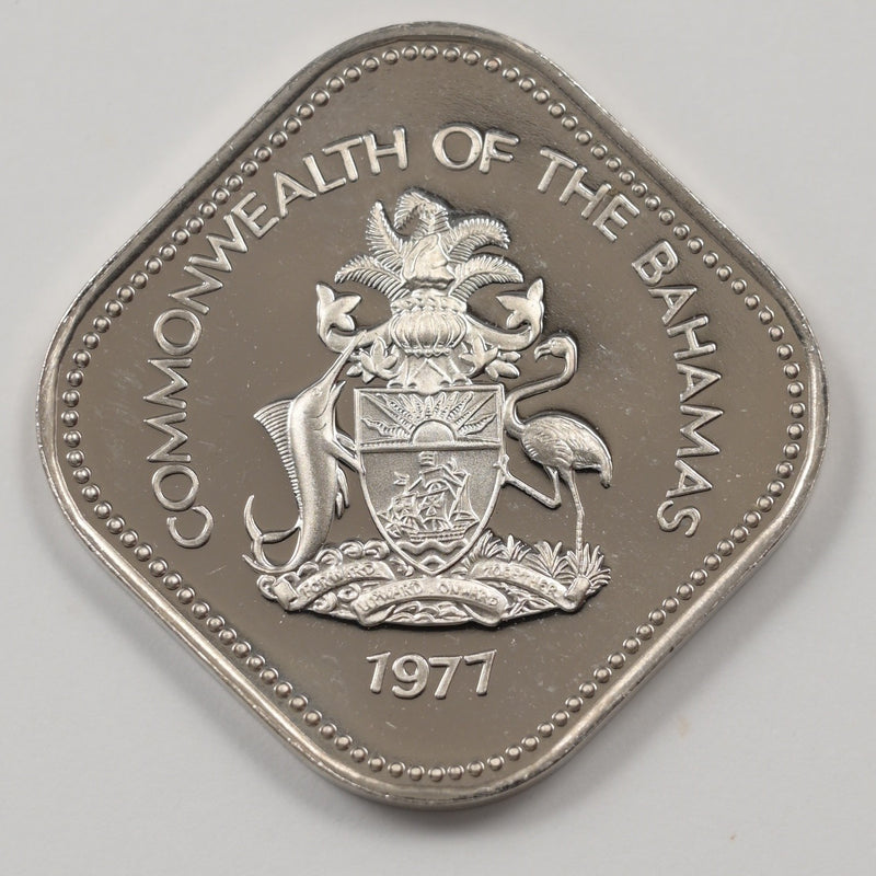 Bahamas 1977-FM Elizabeth II 15 Cents Proof P9040560