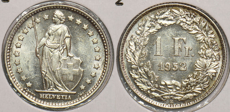 Switzerland 1952 Franc P240008 combine shipping0