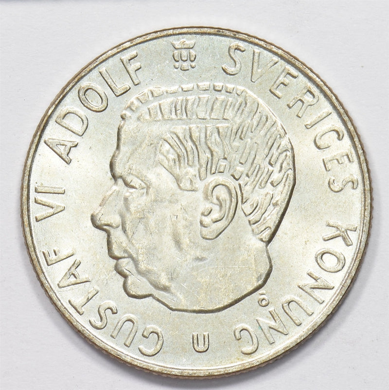 Sweden 1967-U Gustaf VI Adolf Krona Silver P1510380