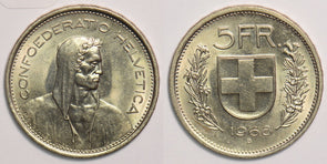 Switzerland 1968 5 Francs P150136 combine shipping0