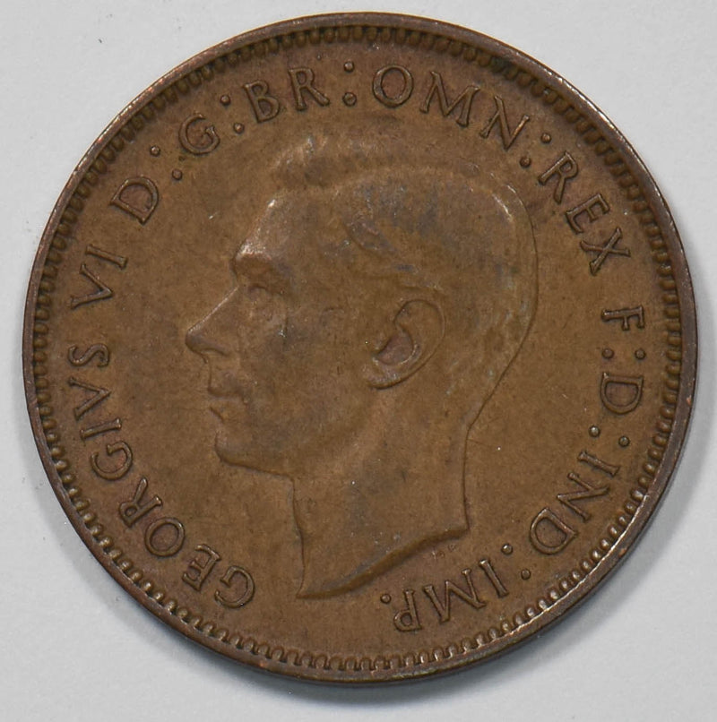 Great Britain 1943 Farthing Geroge VI P902808 combine shipping0