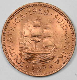 South Africa 1959 1/2 Penny P150210 combine shipping1