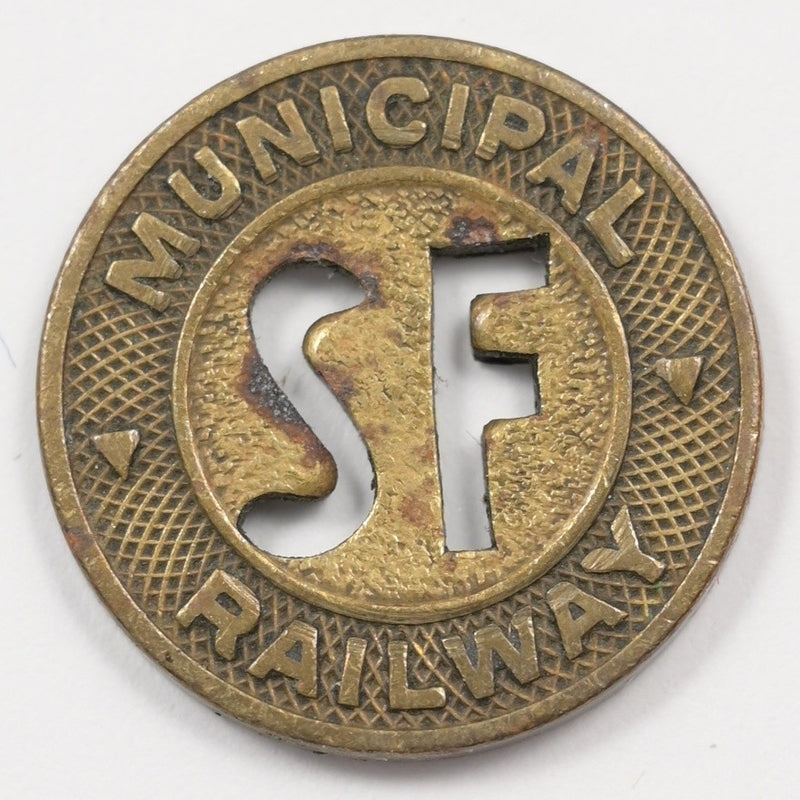 San Francisco Municipal Railway Transit Token One Fare P9039560