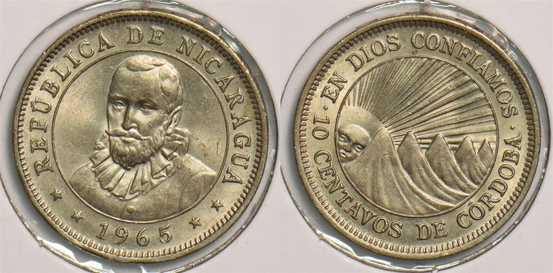 Nicaragua 1965 10 Centavos P290244 combine shipping0