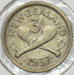 New Zealand 1937 3 Pence P900339 combine shipping0